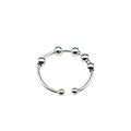 S925 Silver Rotatable Anti-Stress Ring | Adjustable Anxiety Ring