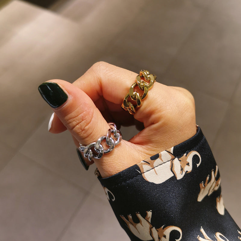 Chain Detail Ring for Women | Unique Link Design