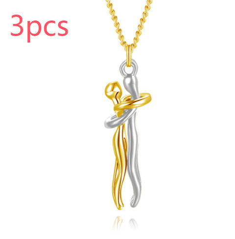 Love Hug Pendant Necklace | Unisex Collarbone Chain