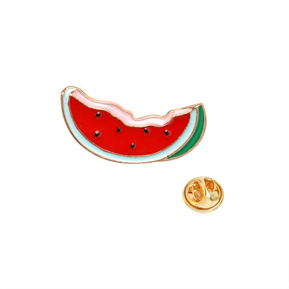 Cartoon Fruit Enamel Brooch | Alloy Baked Varnish Unisex 7 Styles
