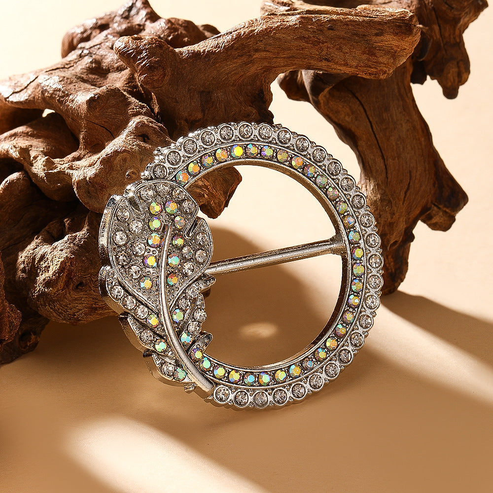 Butterfly Waist Clip Brooch | Alloy Diamond Korean Unisex