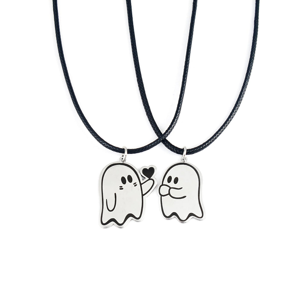 Cute Love Ghost Pendant Necklace | Halloween Style Unisex