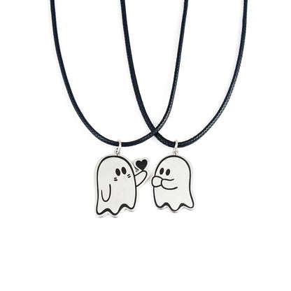Cute Love Ghost Pendant Necklace | Halloween Style Unisex