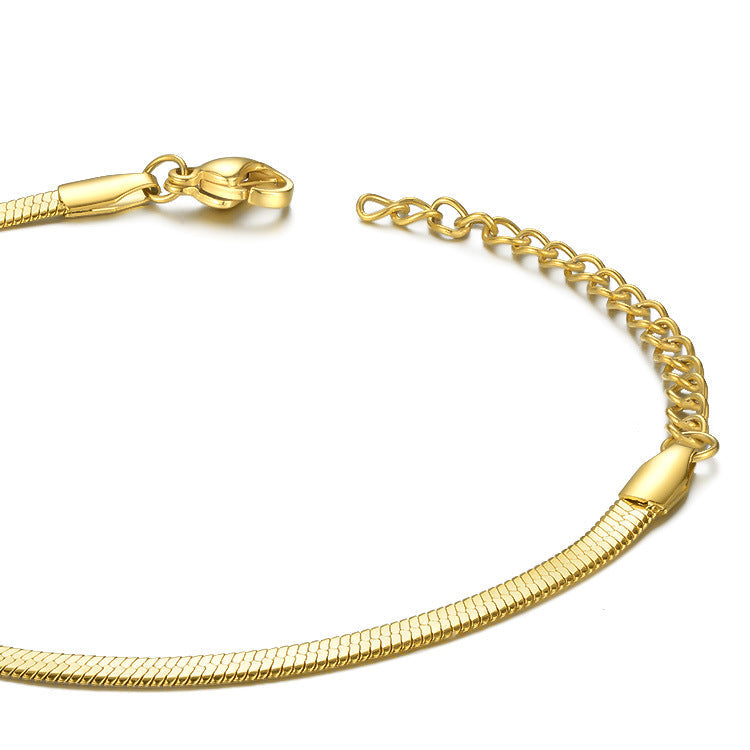 18K Gold Plated Titanium Steel Bracelet for Women