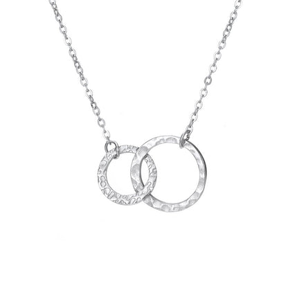 Gold Hoop Pendant Necklace for Women