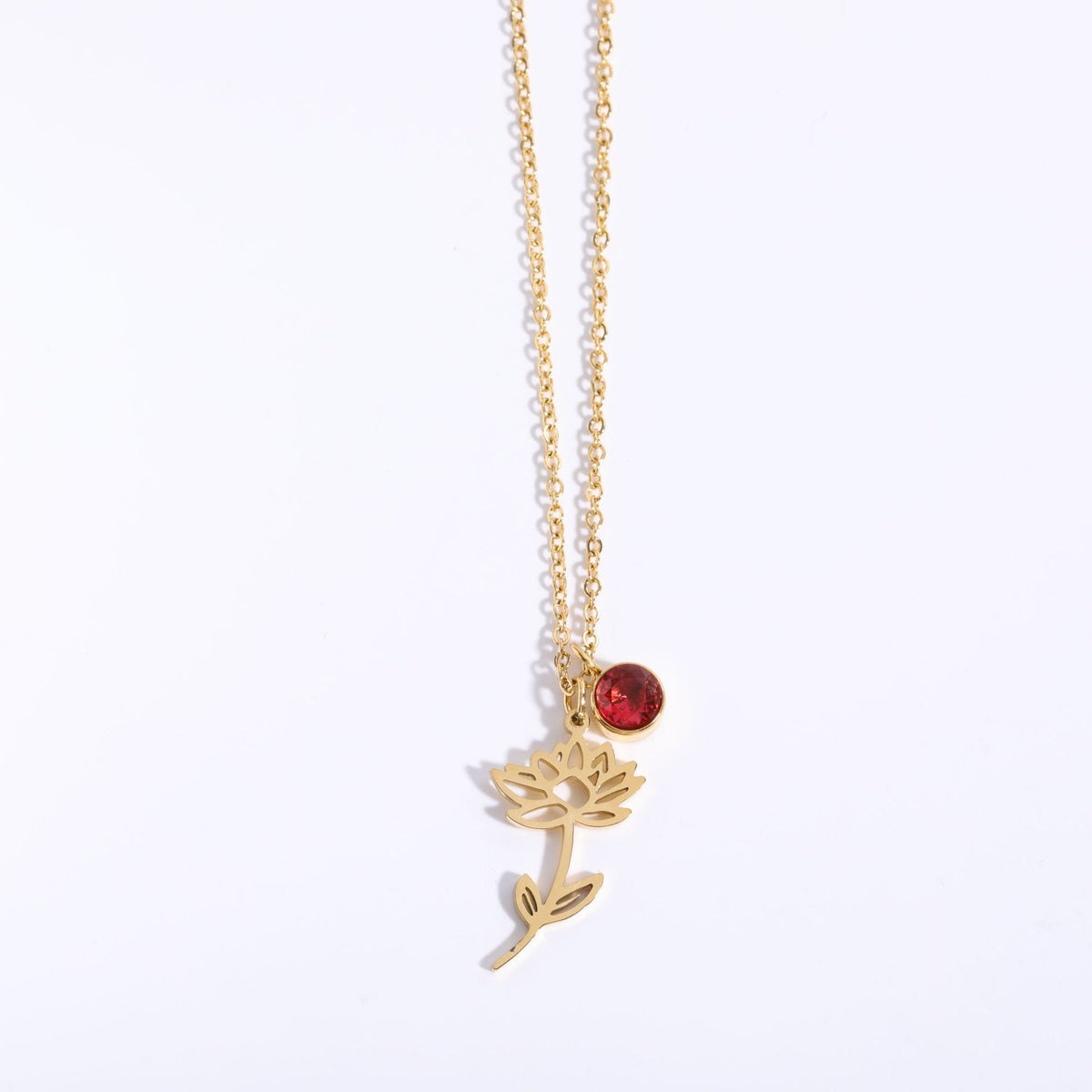 Zircon Birth Flower Pendant Bracelet | Vintage Style