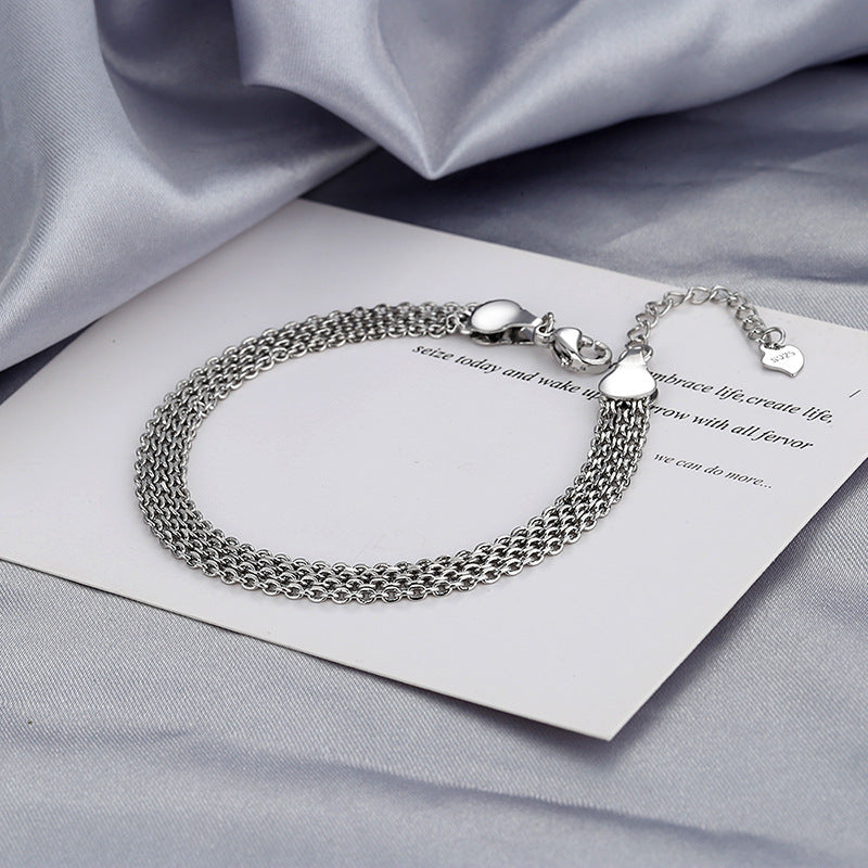 Multi-Layer Woven Round Bead Bracelet