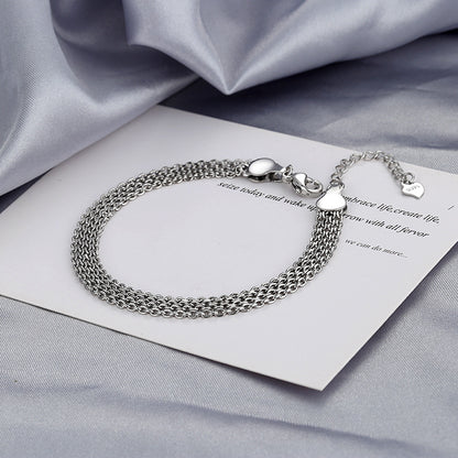 Multi-Layer Woven Round Bead Bracelet