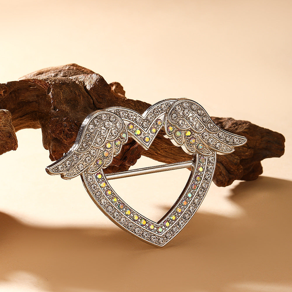 Butterfly Waist Clip Brooch | Alloy Diamond Korean Unisex