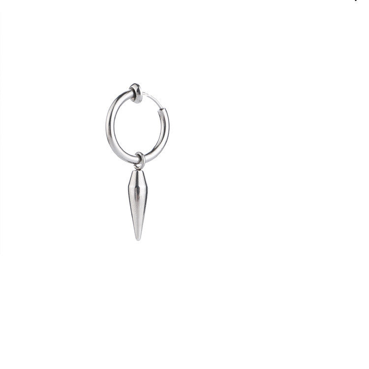 Bullet Head Cone Earring | Titanium Steel Geometric Individual