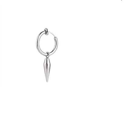 Bullet Head Cone Earring | Titanium Steel Geometric Individual