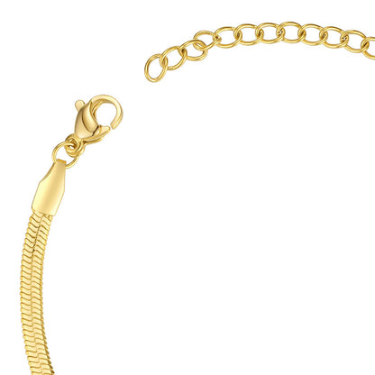 18K Gold Plated Titanium Steel Bracelet for Women