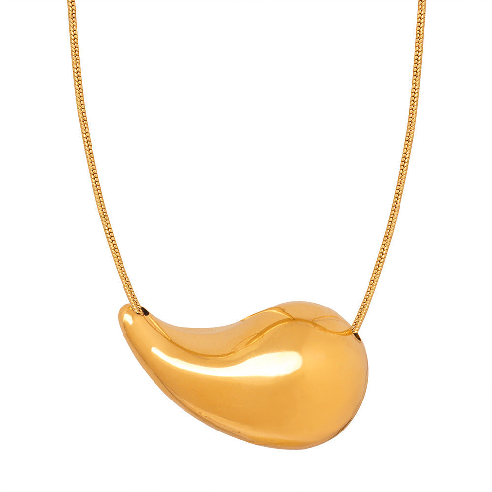 Geometric Droplet Pendant Necklace for Women