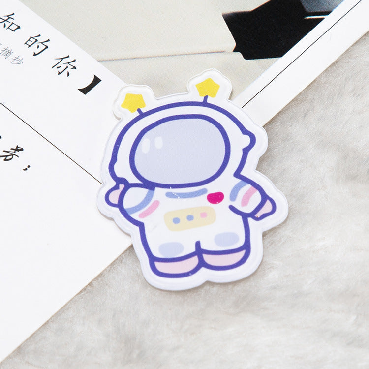 Cartoon Acrylic Astronaut Brooch | Spaceman Badge Bag Pendant