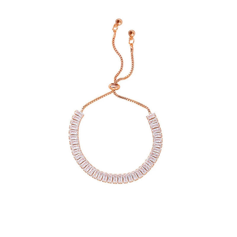 Adjustable Rhinestone Bracelet for Women | Shiny Fashion Design