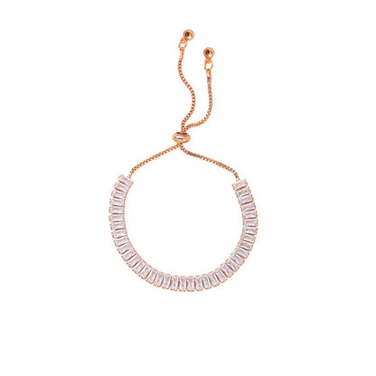 Adjustable Rhinestone Bracelet for Women | Shiny Fashion Design