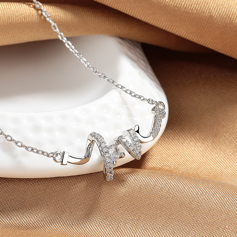 LOVE Letter Pendant Necklace for Women | Gold and Silver