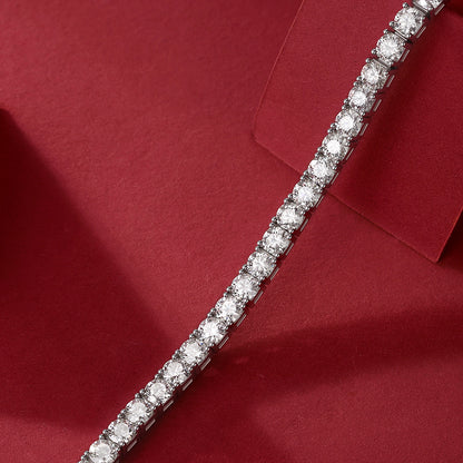 1Unique Luxury Fashion Mosan Diamond S925 Silver Bracelet Prohibit TikTok sales