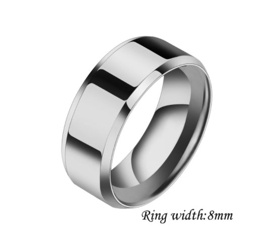 Niche Stainless Steel Couple Ring | Geometric Unisex Multi-Colour