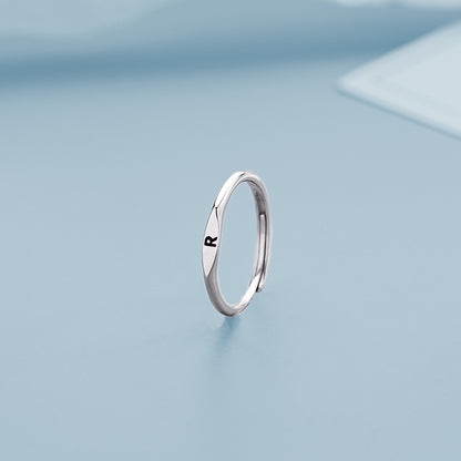 26 Letters Initial Ring | Copper Adjustable Women's Personalised