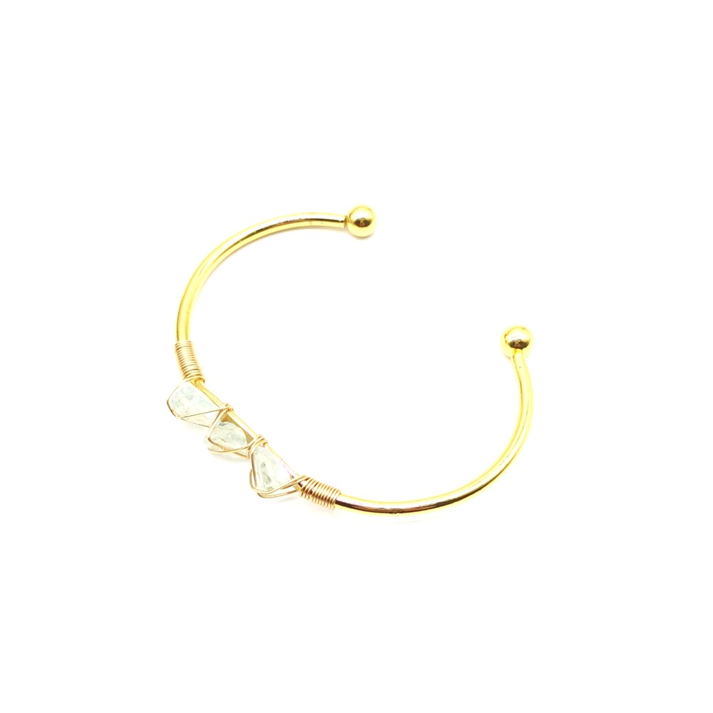 Natural Raw Gemstone Crystal Handmade Braided Bracelet