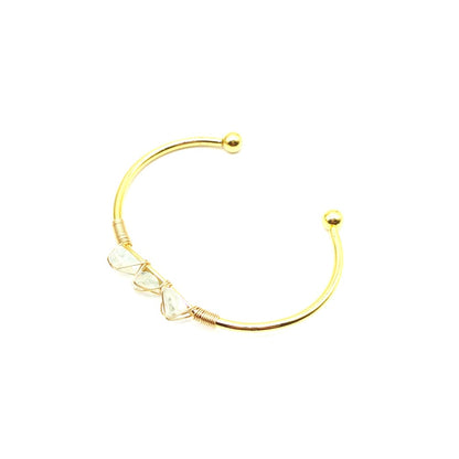 Natural Raw Gemstone Crystal Handmade Braided Bracelet