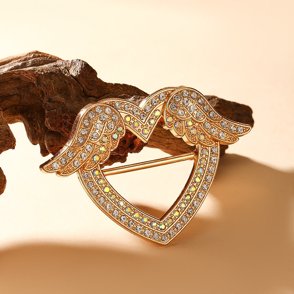 Butterfly Waist Clip Brooch | Alloy Diamond Korean Unisex