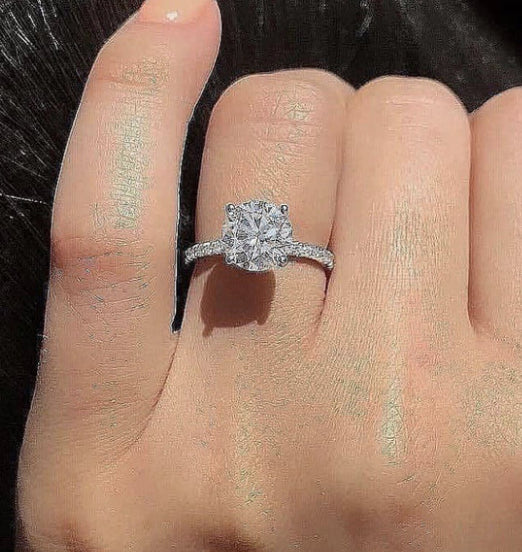 Rhinestone Wedding Band Ring