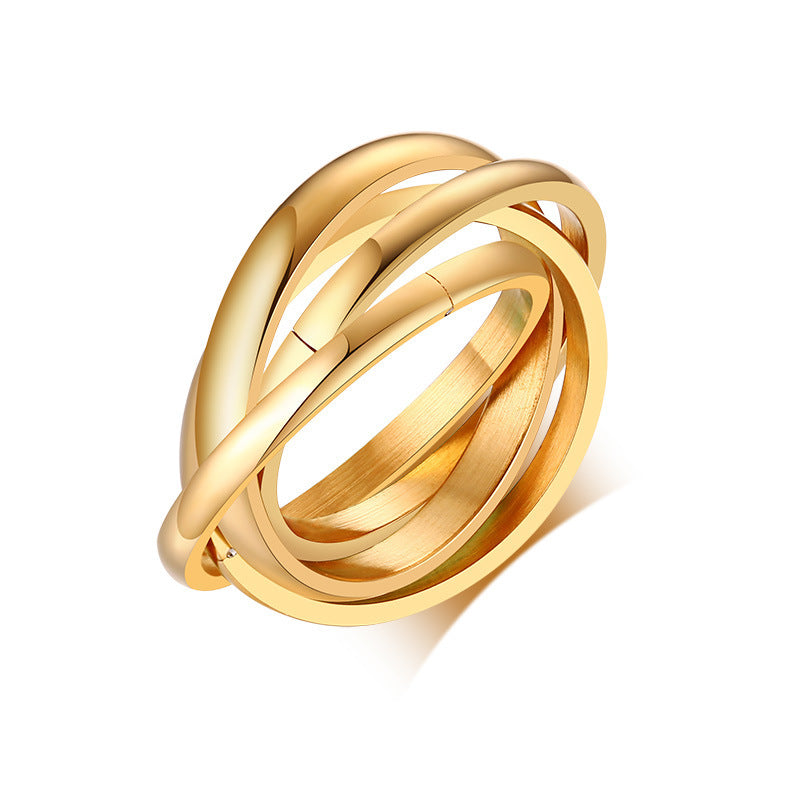 Three-in-One Winding Ring | Titanium Steel Unisex Multi-Style