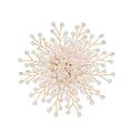 Pearl Snowflake Corsage Brooch | Copper Wire Korean Sequin
