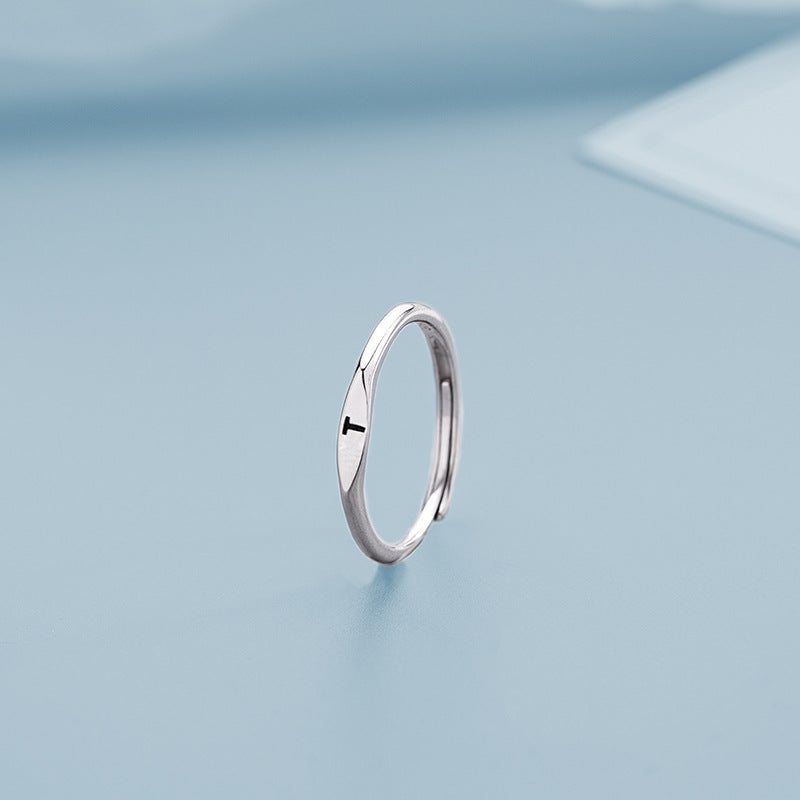 26 Letters Initial Ring | Copper Adjustable Women's Personalised