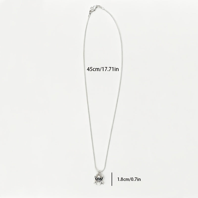 Spider Punk Hip-Hop Collarbone Chain Necklace