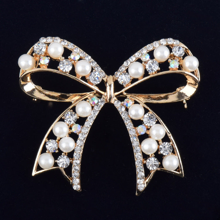 Bow Pearl Brooch | Alloy Graceful All-Match Fashion