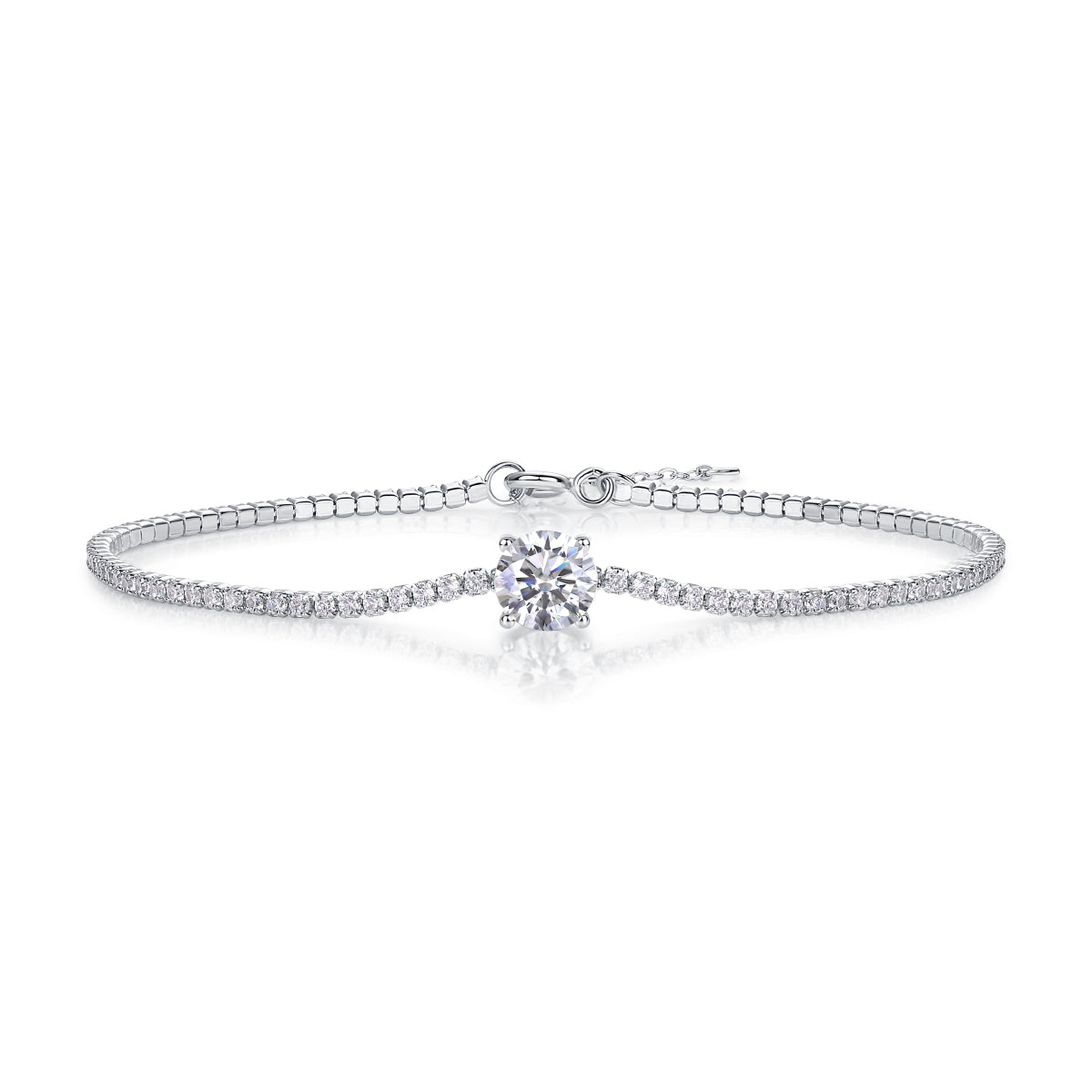 1Dawn Luxury Fashion Mossan Diamond S925 Silver Bracelet Prohibit TikTok sales