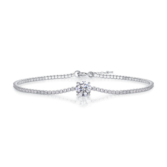 1Dawn Luxury Fashion Mossan Diamond S925 Silver Bracelet Prohibit TikTok sales