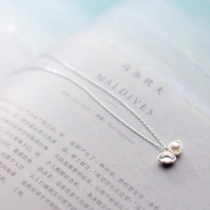 Personalised S925 Silver Shell Pendant Necklace for Women