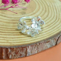 Camellia Open Ring for Women | Adjustable Zinc Alloy