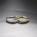 Gold Plated Zircon Micro Setting Ring | Copper White Gold 14K