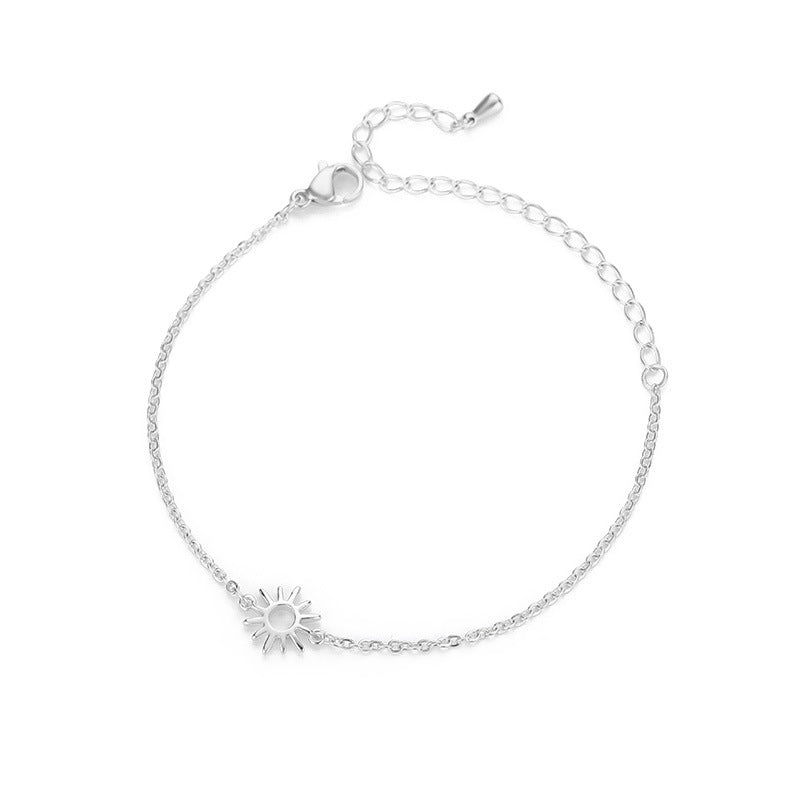 Star Pendant Chain Bracelet in Stainless Steel for Women