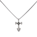 Men's Hip Hop Dog Tag Pendant Necklace in Titanium Steel