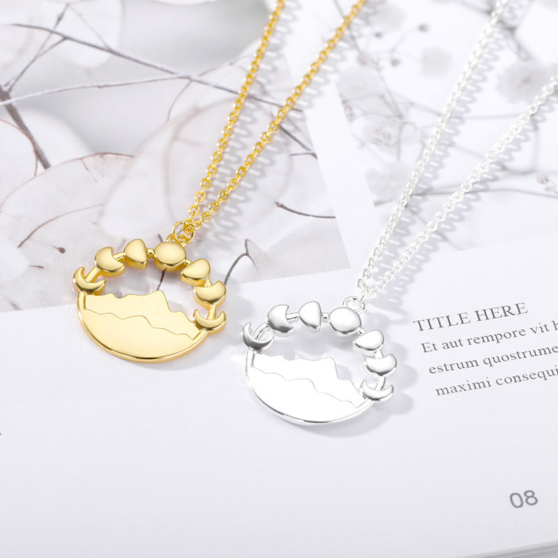 Moon Pendant Necklace for Women | Celestial Design