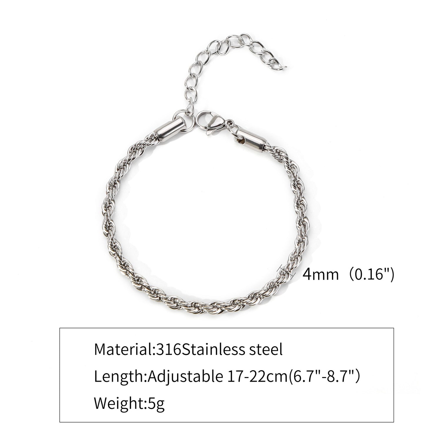 Stainless Steel 18K Cuban Chain Bracelet | Hemp Flower Design
