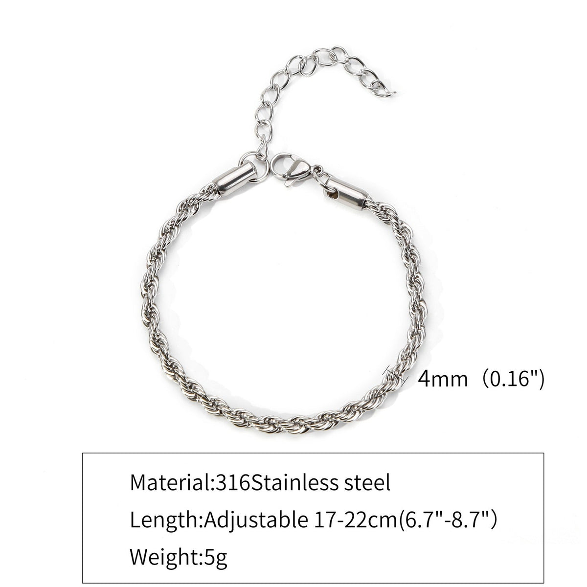 Stainless Steel 18K Cuban Chain Bracelet | Hemp Flower Design