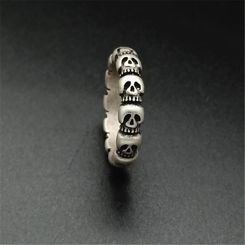 Vintage Skull Ring | Stainless Steel Unisex Retro Sizes 6–11
