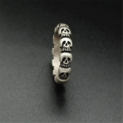 Vintage Skull Ring | Stainless Steel Unisex Retro Sizes 6–11