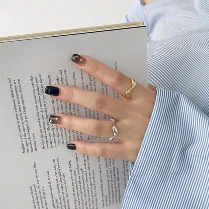 S925 Silver Wavy Ring