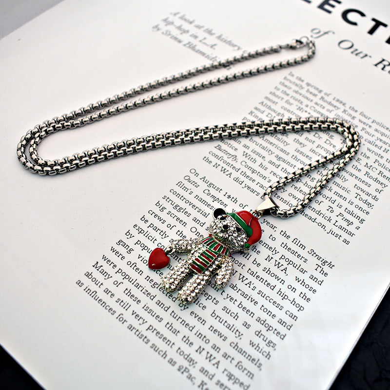Bear Pendant Necklace for Women