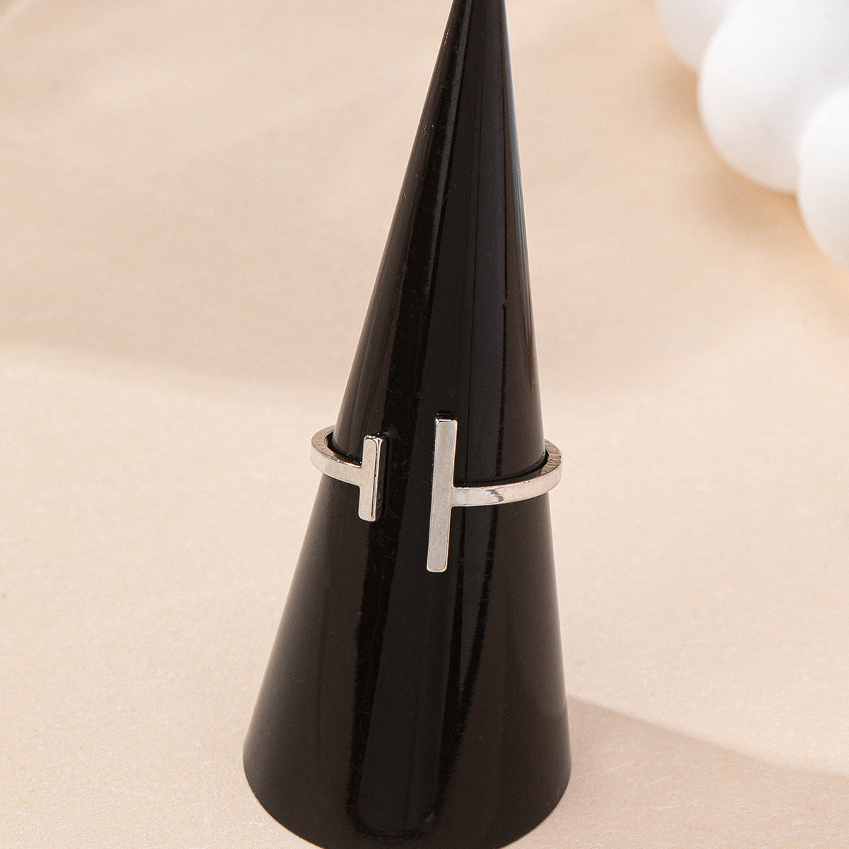 T-Shape Ring | Gold Silver Ferroalloy Elegant Band