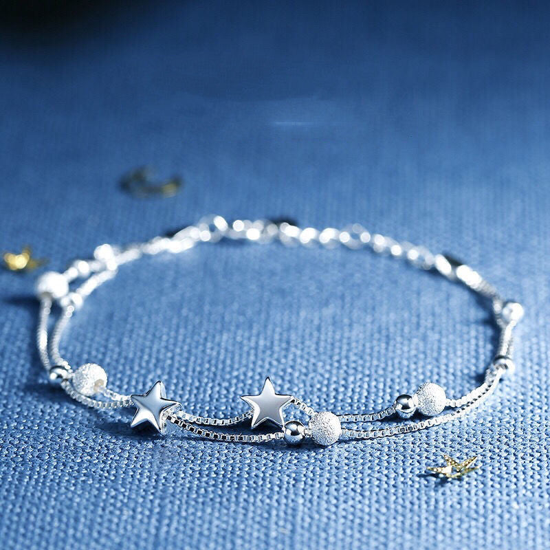 Sterling Silver Star Bracelet