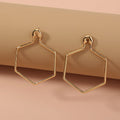 Diamond Pin Earrings | Zinc Alloy European Style Fashion Accessories